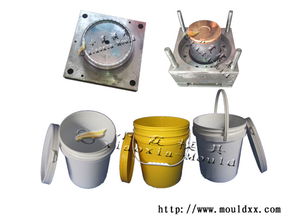 臺(tái)州塑膠模具 5升八角涂料桶注塑模具廠地址